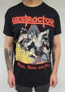 Destructor / T-Shirt / Blood, Bone And Fire